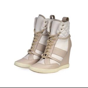 Chloe Quilted Wedge High Tops